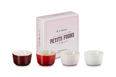 Set de 4 Ramekins Petits Fours de cerâmica de grés