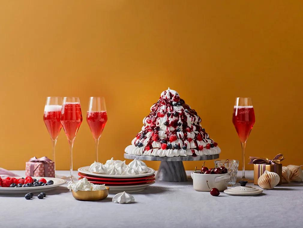 Pavlova de árvore de Natal