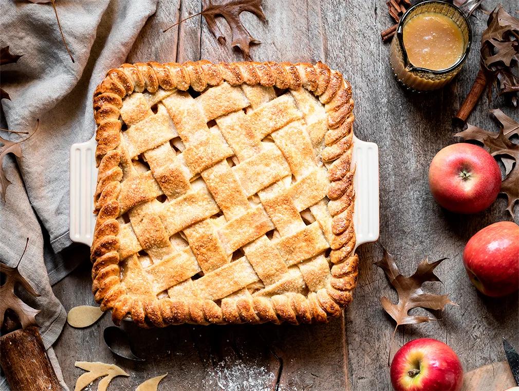 Tarte de maçã com caramelo salgado