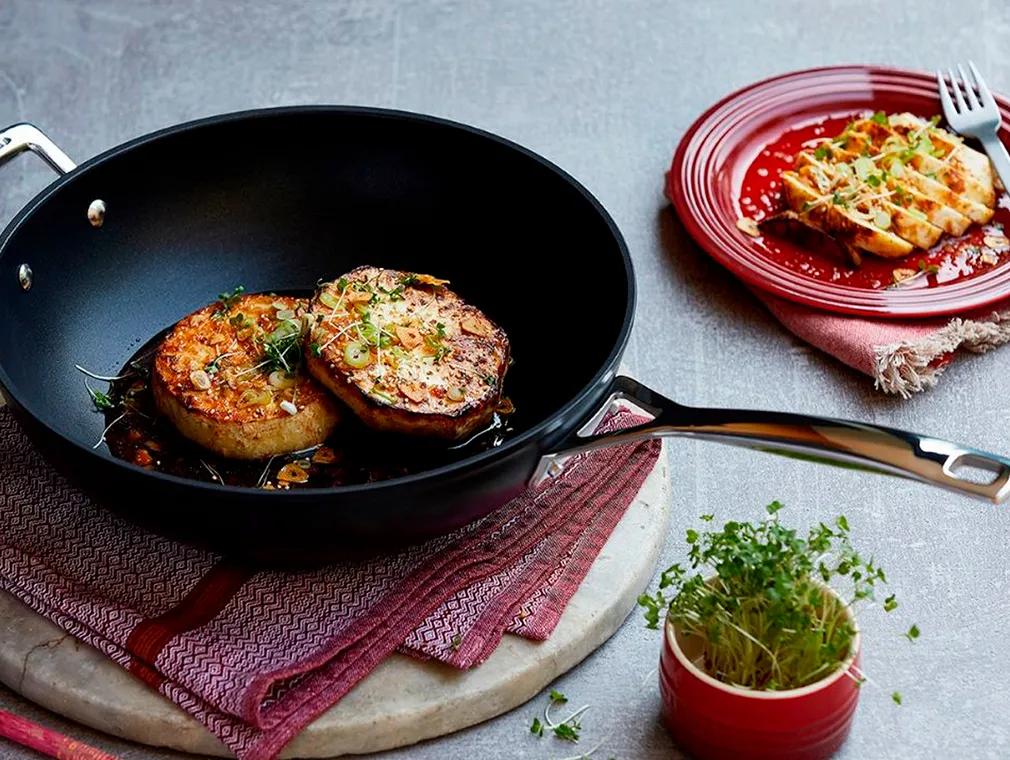 Filetes de aipo bola ao estilo japonês