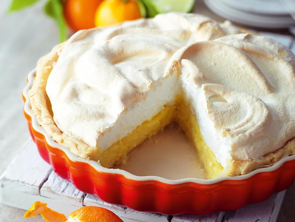 Tarte de citrinos com merengue