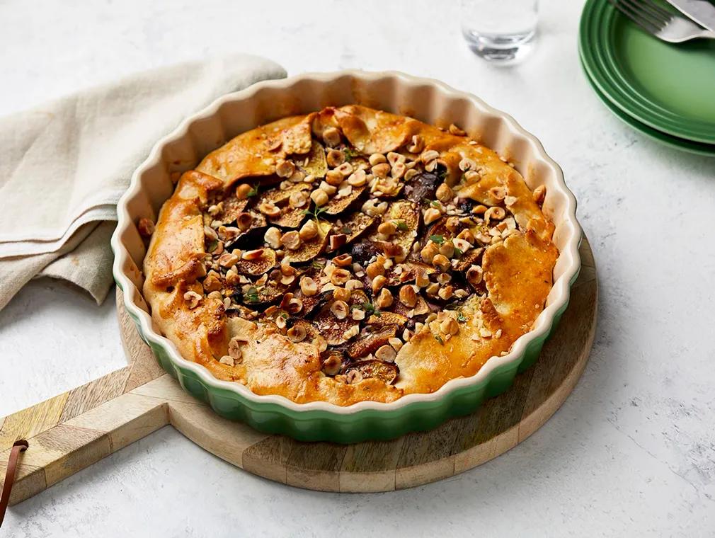 Galette de figo, tomilho e queijo de cabra